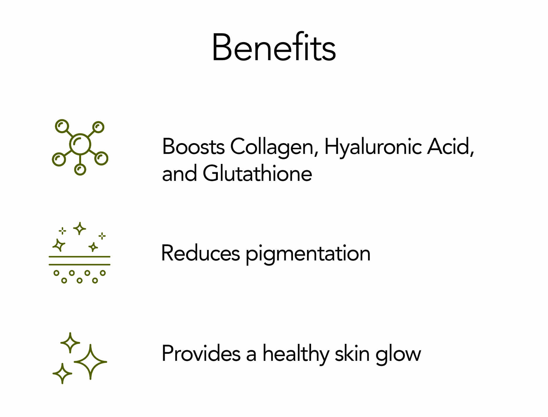 Skin Foods Glow Mix helps boost collagen, hyaluronic acid & glutathione naturally to help fade your pigmentation. 